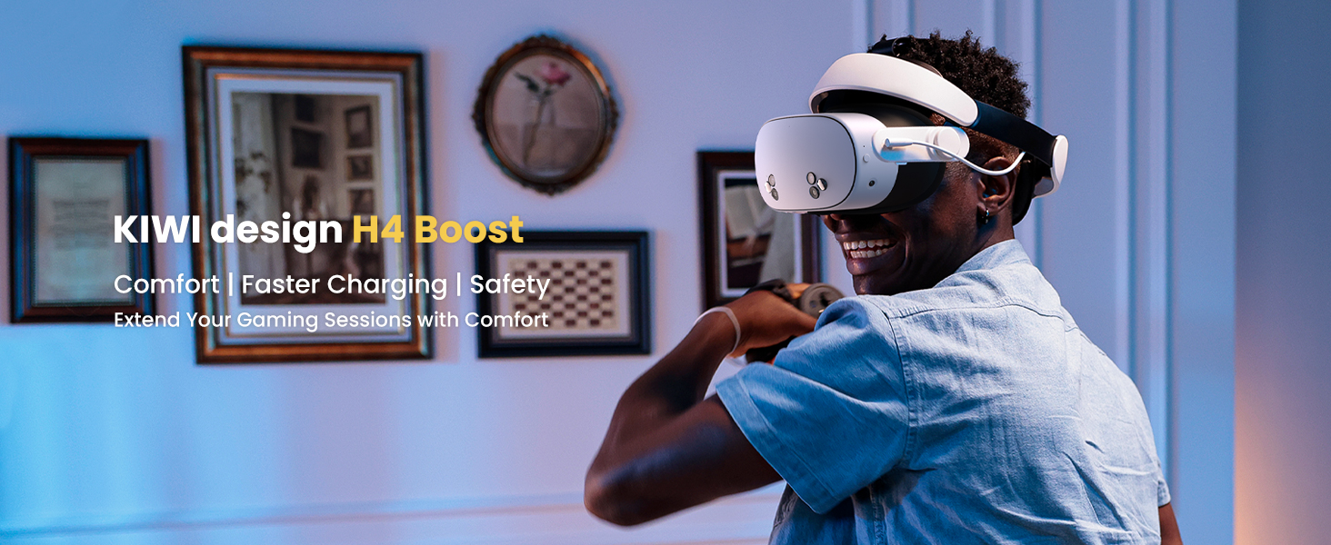 KIWI design H4 Boost  Comfort | Faster Charging | Safety  Extend Your Gaming Sessions with Comfort