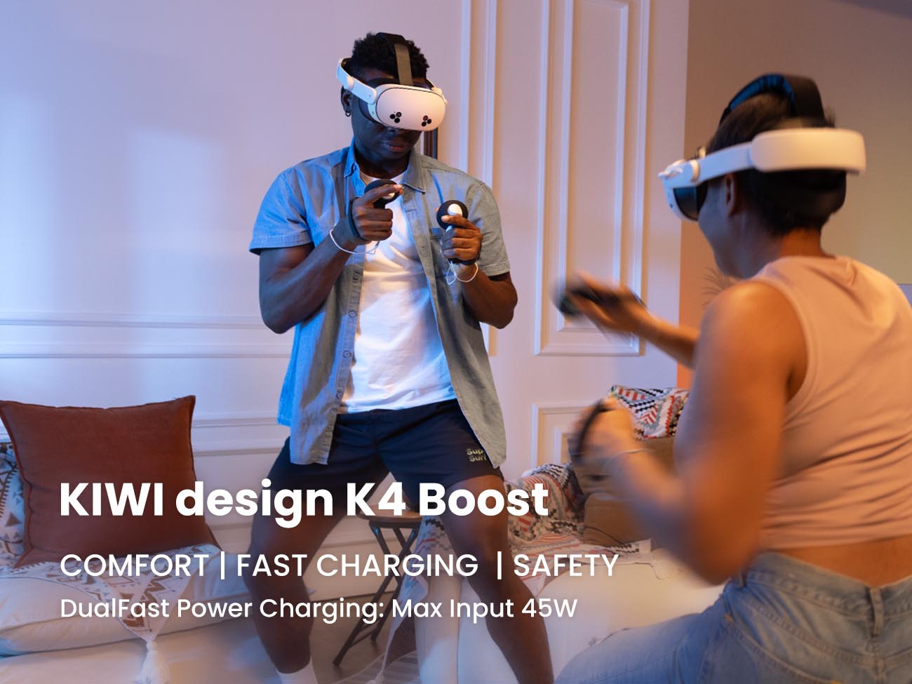 KIWI design K4 Boost  COMFORT | FAST CHARGING | SAFETY  DualFast Power Charging: Max Input 45W