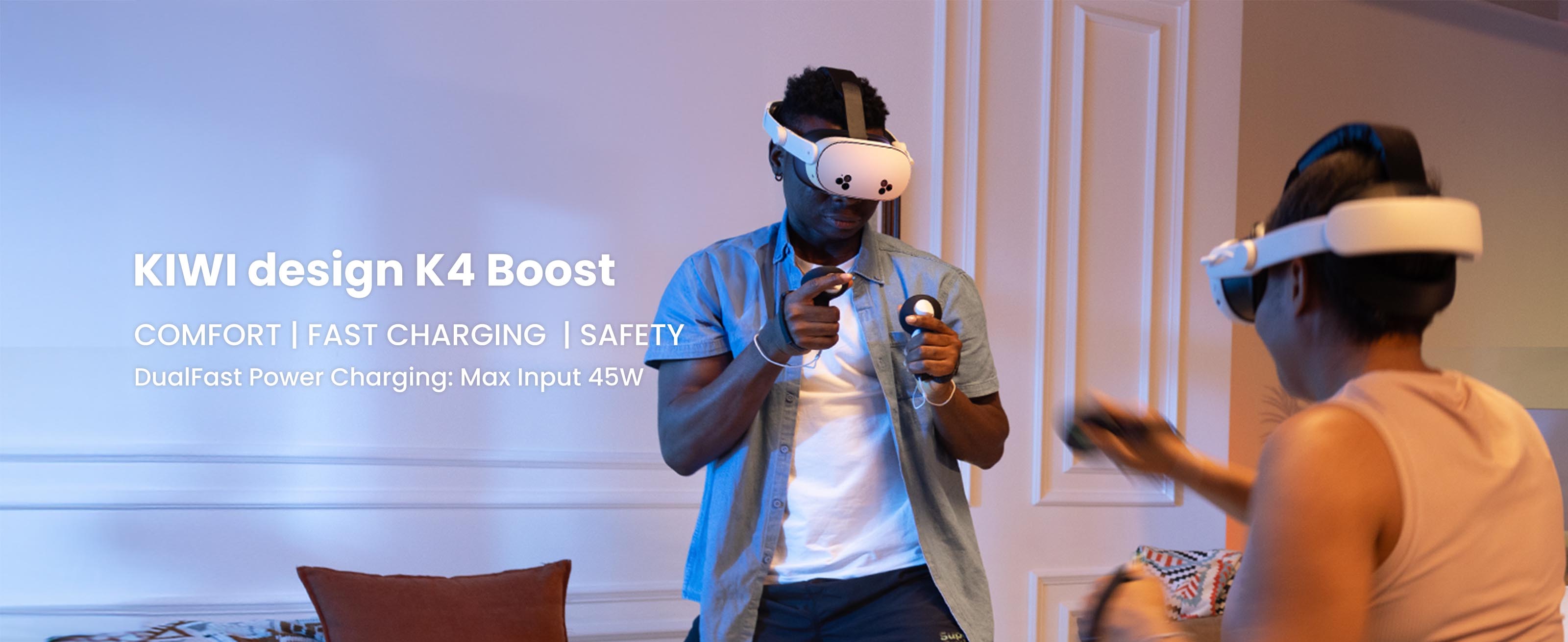 KIWI design K4 Boost  COMFORT | FAST CHARGING | SAFETY  DualFast Power Charging: Max Input 45W