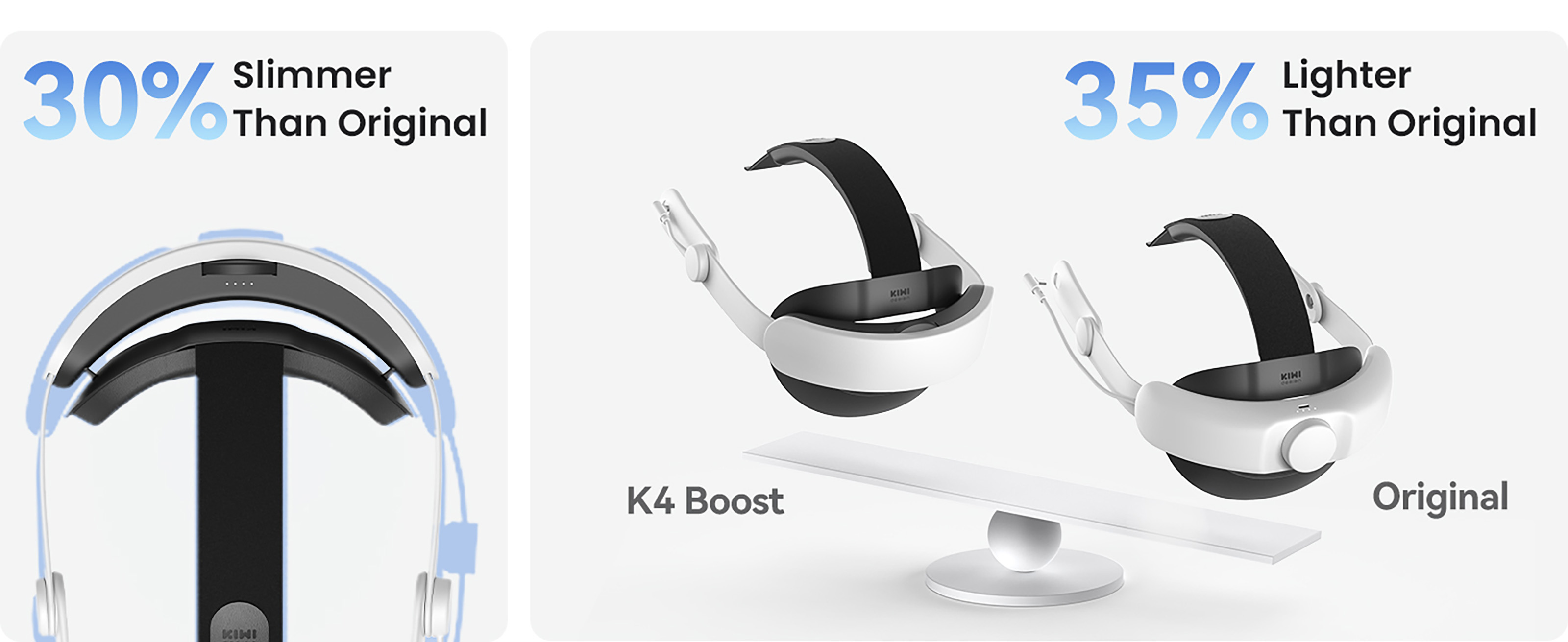 Slimmer 30% Than original  Lighter 35% tight original  K4 Boost  Original