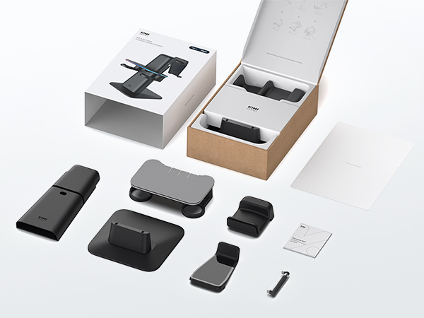 Package Includes: 1x Package Sleeve 1x Package Box 1x Paper 1x Main Support 1x RGB Platform 1x Base 1x Headphone Hanger 1x Head Strap Support 1x User Manual 1x Magnetic USB Type-C Connector 1x Magnetic Output Connector