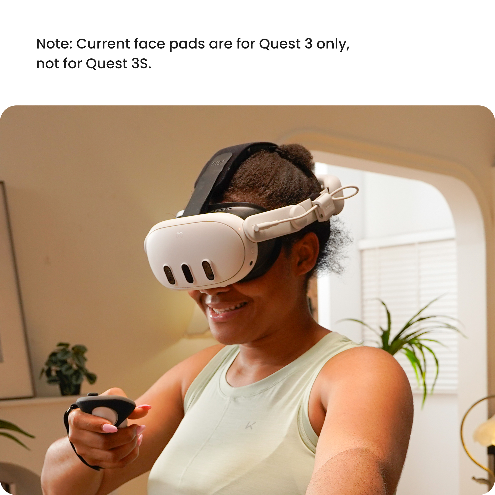 Note: Current face pads are for Quest 3 only, not for Quest 3S.